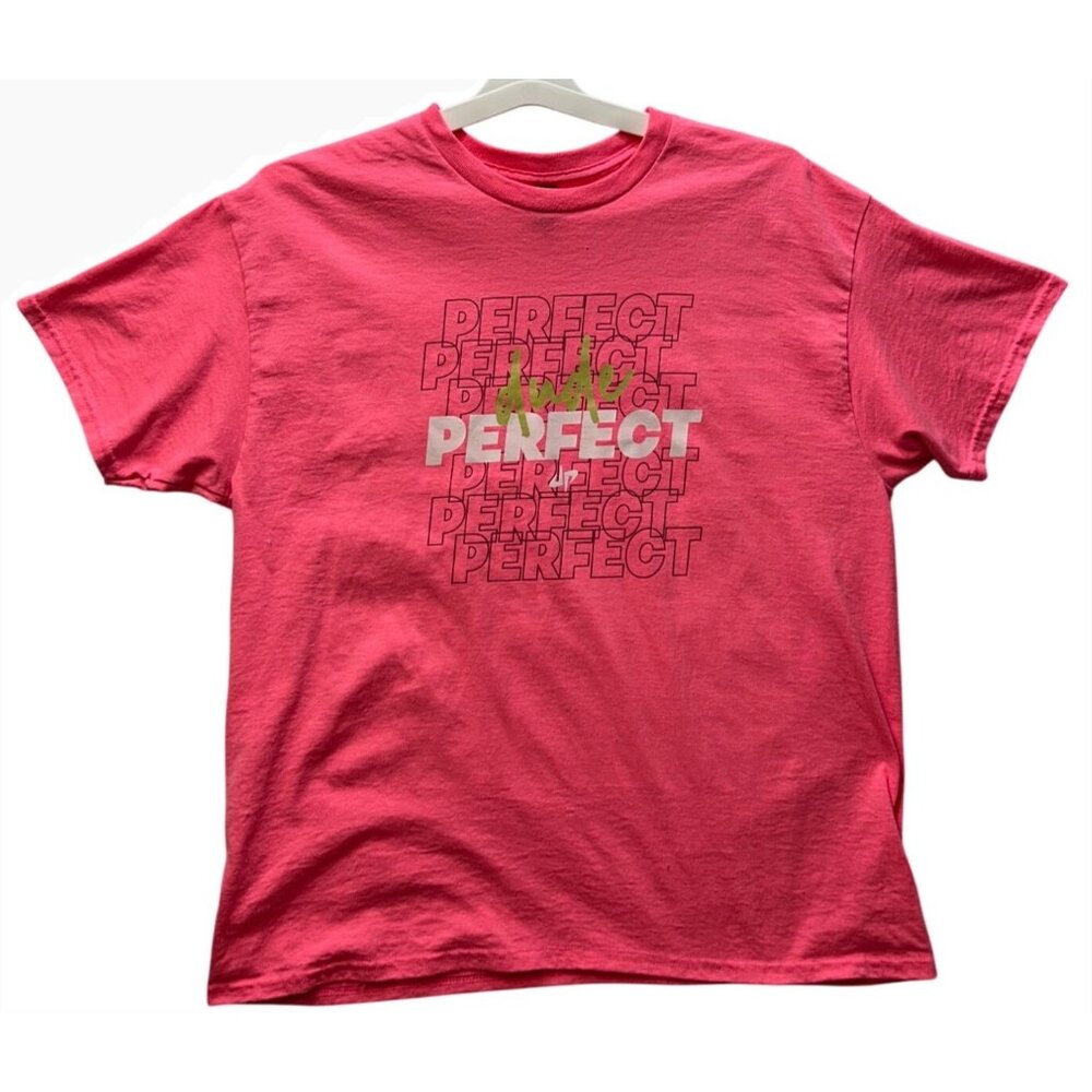 Dude Perfect YouTube Pink Graphic Gildan Ultra Tee Shirt XL 50% Cotton 50% Poly